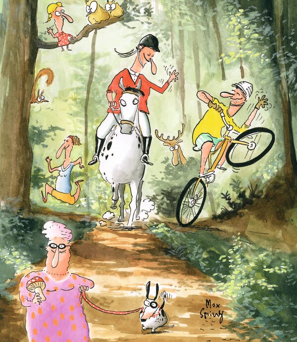 Respekt | © Cartoon: Max Spring / Arbeitsgemeinschaft für den Wald (AfW)